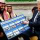 President Donald Trump and Saudi Crown Prince Mohammed bin Salman at a meeting in the White House on March 20, 2018, at an event touting U.S. arms sales to the Saudi military.